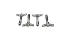 Proform 141-600 4pc Chrome Valve Cover Wing Nuts With Bowtie Emblem Proform 141-600 4pc Chrome Valve Cover Wing Nuts With Bowtie Emblem