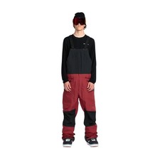 Volcom Rain Gore-Tex Bib Overall Men's Snow Pants, Burnt Red, Large
