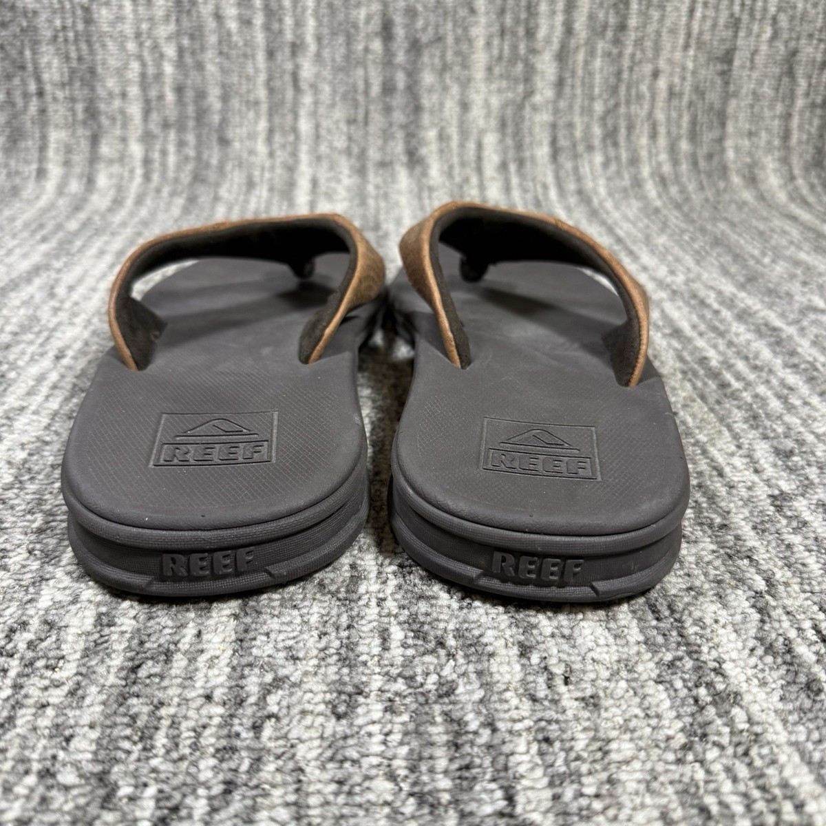 Reef Leather Brown Strap Flip Flops Men’s Sz 9 C-17 CLK View 5