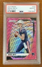 2024 Panini Prizm Drake Maye #329 Pink Wave Rookie PSA 10 New England Patriots