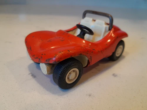 Vintage 1970s Tonka Pressed Steel Orange Metal Fun Dune Buggy Toy Car