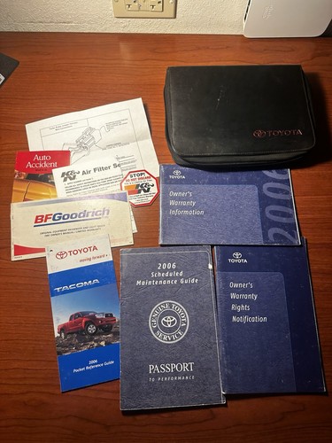 2006 TOYOTA TACOMA OWNERS PASSPORT MAINTENANCE SCHEDULE DOCUMENTS
