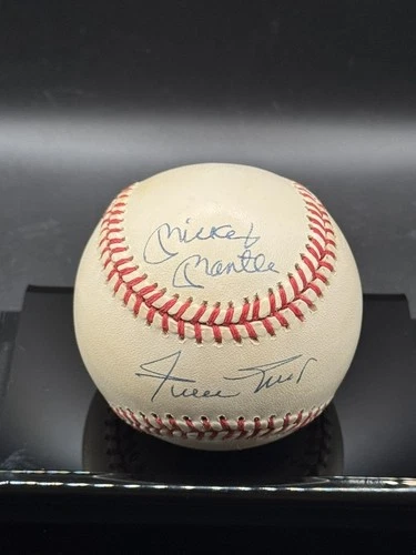 MICKEY MANTLE WILLIE MAYS DUKE SNIDER Signed Official A.L Baseball Auto JSA LOA