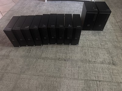 LOT OF 11 Dell OptiPlex PCs 2x i5-13500 7010 & 9x i3-9100 3070 Tested