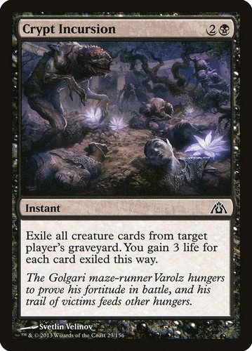 Crypt Incursion 23/156 Common Dragon's Maze Magic: The Gathering