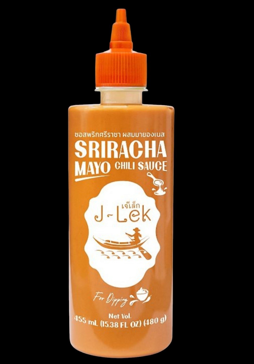 J Lek Sriracha Mayo Salsa de chile de calor medio botella de 15,38 oz ideal para sumergir