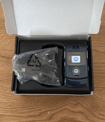 Motorola RAZR V3 Komplett Neu Mit OVP Blau Alles Neu Garantie Händler MwSt TOP