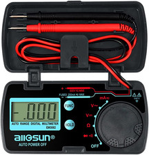 Mini Auto Range Folding Digital Multimeter Automotive Tester AC DC Volt AMP Ohm