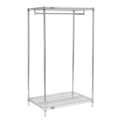 Nexel 2-Shelf Garment Floor Rack 24''D x 36''W x 63''H