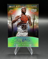 2015-16 Panini Gala Gary Payton Award-Winning Autographs Auto /30 Sonics HOF