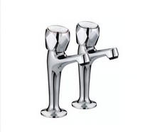 Swan Standard High Neck Sink Pillar Taps 1/2" Chrome Plated Unused