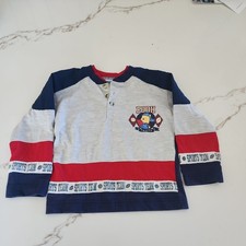 Vintage Winnie the Pooh Long Sleeve Tee Shirt Sports Button Y2K 90s Size 3T