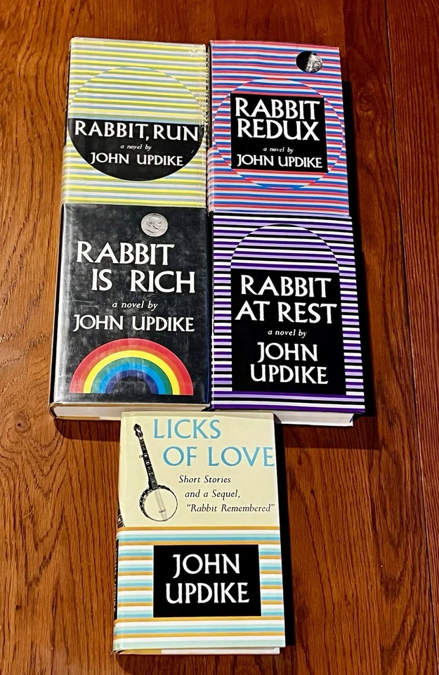 John Updike Rabbit Quartet + Licks of Love — Complete 1st/1sts, 2 Signed - Image 2 of 4