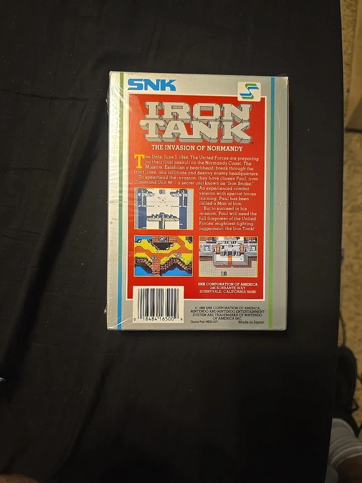Iron Tank: The Invasion of Normandy (NES, 1988) Part Of Seal Missing On Top - Image 2 of 4