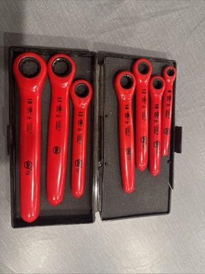 Wiha 21290 7 Piece Insulated Ratchet Wrench Set - Metric