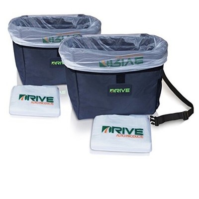 Drive Auto Car Trash Can - Leakproof, Hanging Garbage Bin with Black 