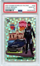 HAILIE DEEGAN 2021 PANINI DONRUSS NASCAR DOWNTOWN! CASE HIT SSP PSA 10 GEM MINT