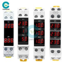 AC 80-500V 100A DIN Rail Ammeter Voltmeter Digital Display Voltage Current Meter