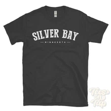 SILVER BAY MINNESOTA T-SHIRT Lake USA retro varsity style hometown gift idea