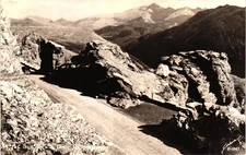 Big Rocks Trail Ridge Road CO RPPC Real Photo Sanborn Postcard 1925-42