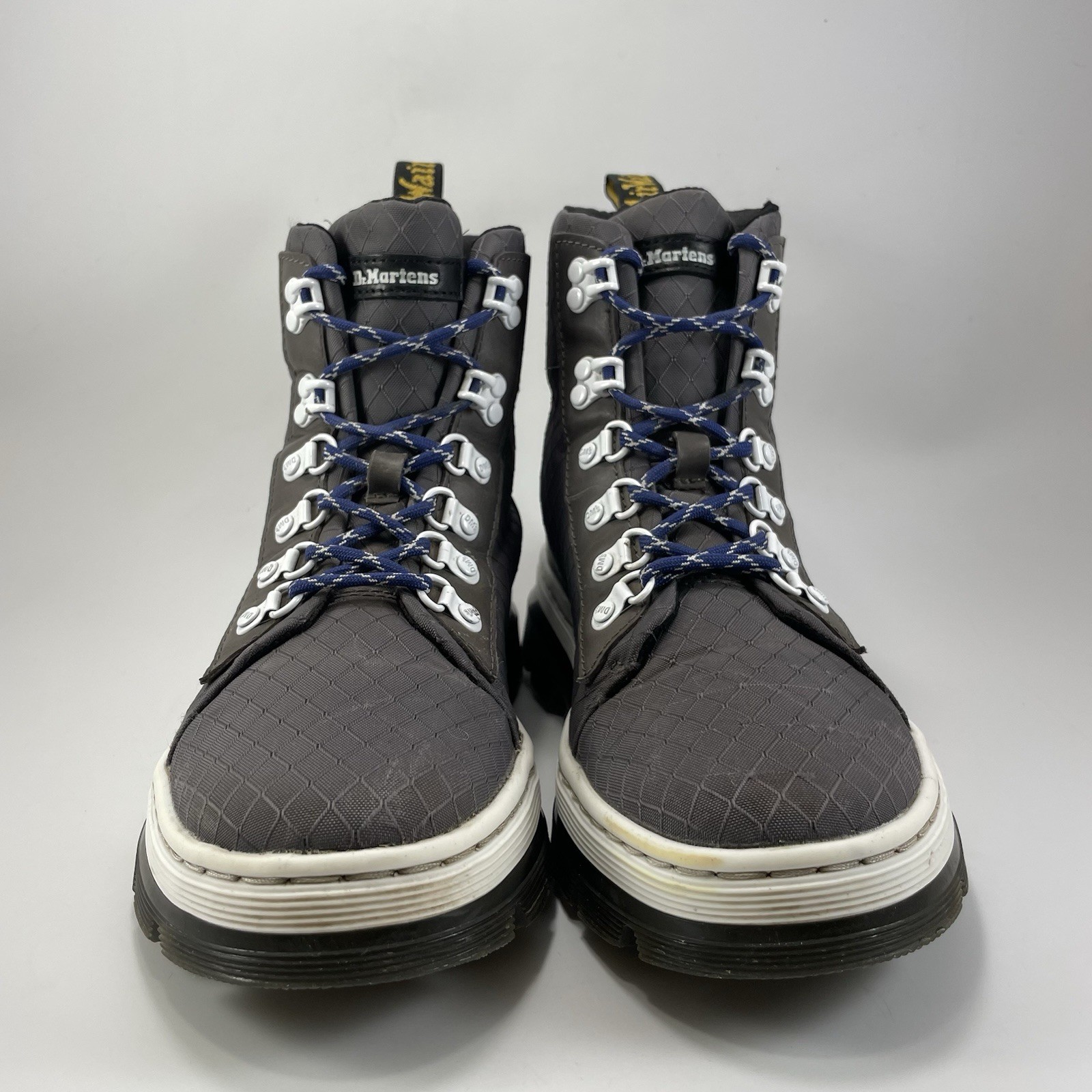Dr. Martens Doc Combs Tech Combat Boots Womens Size 8 Gunmetal Gray Ripstop thumbnail 2