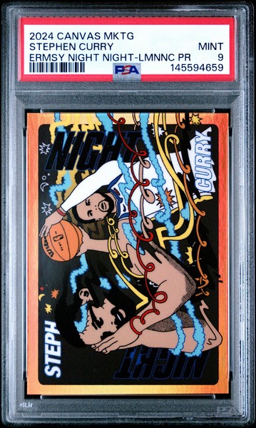 2024 LIENZO MARKETING ERMSY "NOCHE EN PARÍS" STEPHEN CURRY PSA 9