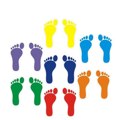 42 Footprint Sticker Easy Write Wall Floor Decor Craft Stairs Walk Footprint