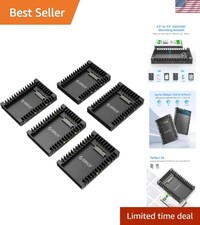 5Packs 2.5 SSD SATA to 3.5 Hard Drive Adapter Internal Drive Bay Converter M...