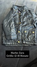 Baby Jacke von Zara in Größe 12-18 Monate in Schwarz