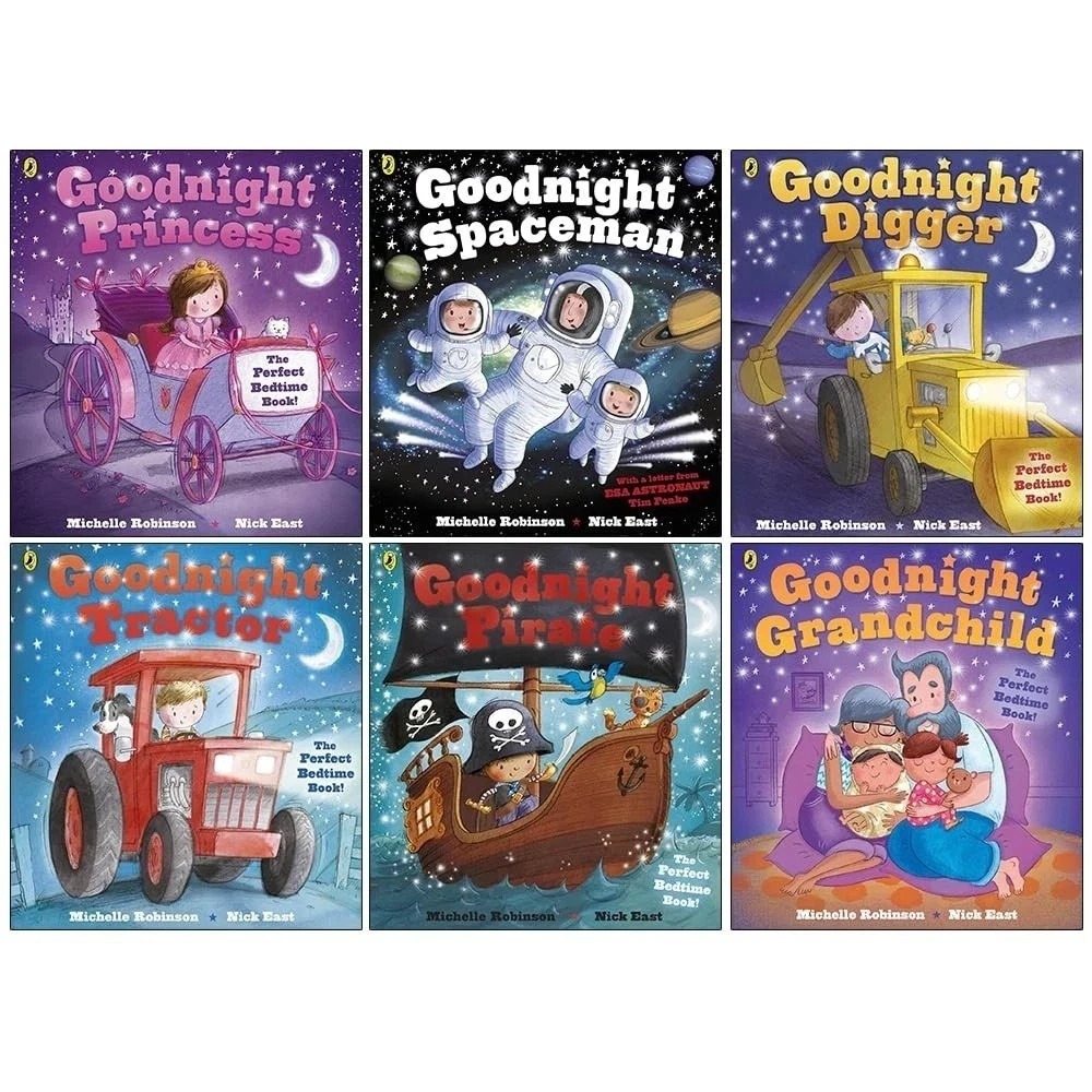 Goodnight Collection by Michelle Robinson 6 Bedtime Story Books Set Pirate