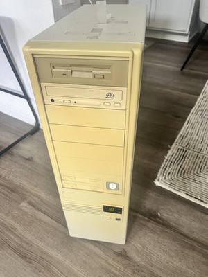 Vintage Desktop Custom Computer Tower  W/Tekram P5MVP-B4 Motherboard Tape Drives