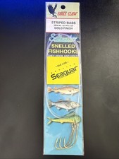 Striped Bass Baitholder Snelled hooks Gold 92...