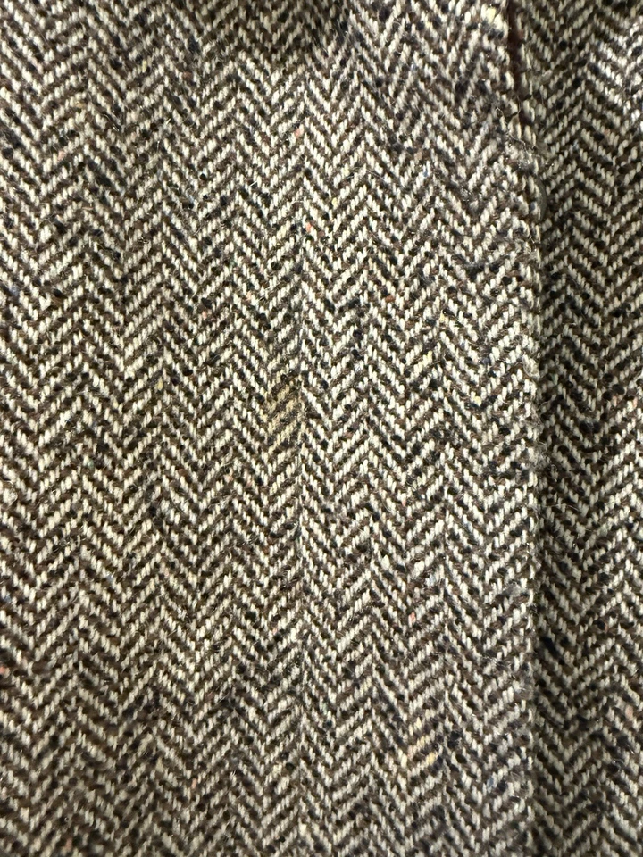 Chaqueta Abrigo Vintage Liz Claiborne Lana Trench Tweed Talla 10 Foto 3 de 4