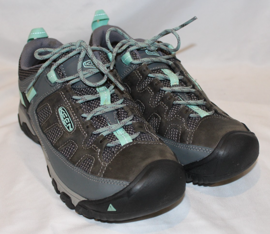 Scarpe da trekking Keen donna Vent acciaio grigio onda oceanica taglia 9 5 nuove con scatola $150