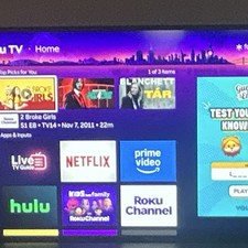 Roku Media Streaming 40 inch 2025 TV - Wi-Fi Black Roku OS with voice remote