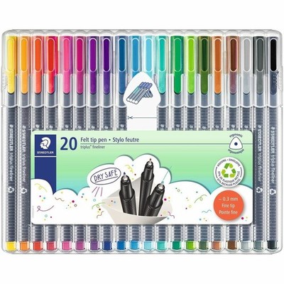 Staedtler Triplus Fineliner Marker Pen (334sb20us)