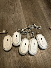 LOT OF 5 Apple Mouse Mice Wired White Corded ...