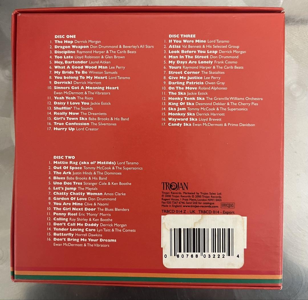 Rare, out of print, beautiful condition] TROJAN SKA BOX SET