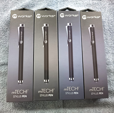 mWorks! mTECH! Stylus Pen - Black Lot of 4 Brand New!