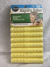 Magnetic Rollers Wil-hold Small New Old stock 20 Yellow Small