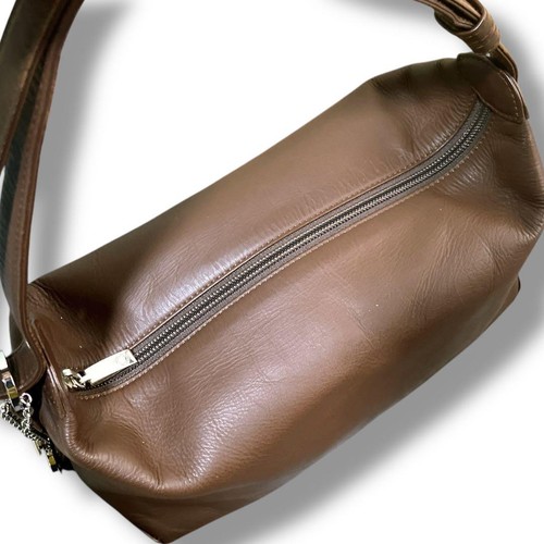 Montblanc Star Charm Shoulder Bag Leather Brown Silver Color From Japan - Foto 11 di 24