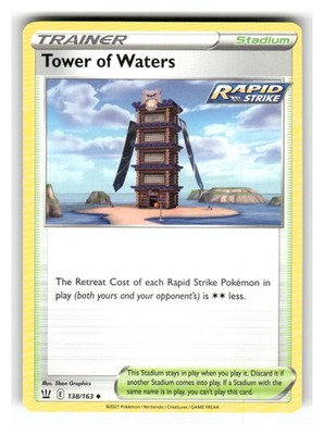 Tower of Waters 138/163 Uncommon Battle Styles Pokemon Lightly Played
