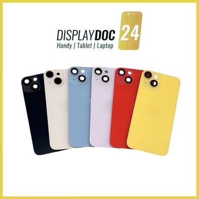 Backcover Glas Rückseite für Original Apple iPhone 14 alle Farben Premount
