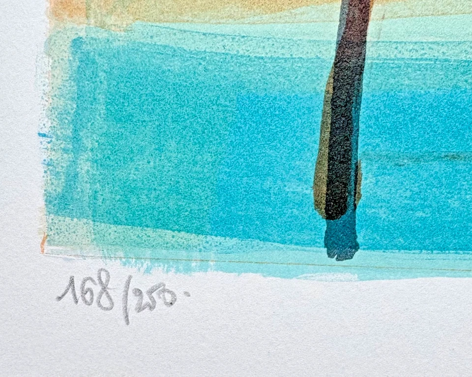 Large Original GEORGES LAMBERT Lithograph - Numbered & Signed - Image 4 of 4