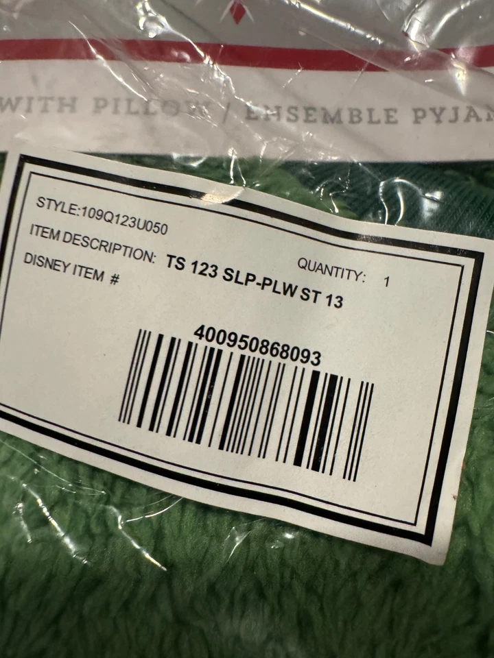 Juego de pijama para niños Pixar Toy Story de los parques de Disney con almohada talla 13 Rex nuevo en paquete n1 Foto 3 de 4