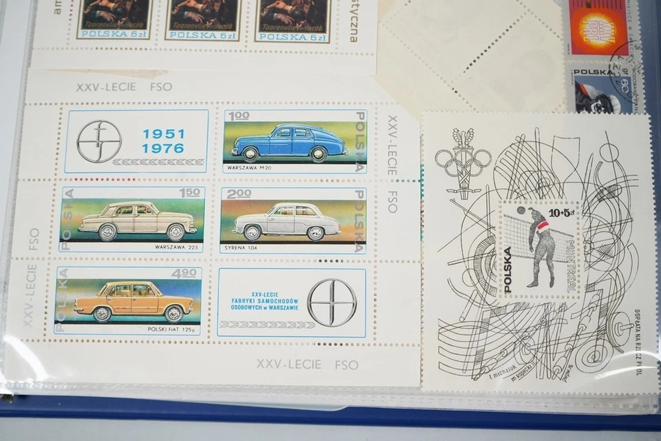 POLAND COLLECTION OF NEARLY 2300 STAMPS MINT & USED STORED IN BLUE ALBUM - Image 3 of 4