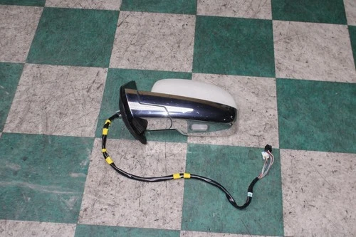 09-14 ESCALADE White Diamond Chrome LH Door Mirror Turn Signal Blind Spot OEM