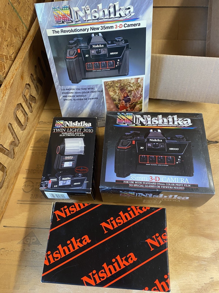 nishika n8000 35mm 3-d camera, twin light 3010, carrying nishika n8000 35mm 3-d camera, twin light 3010, carrying