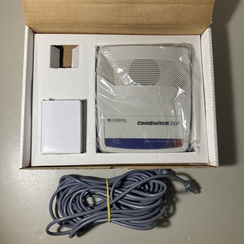 Command Communications 3-Port Phone/Fax Modem Line Sharing Comewitch 3500 NOS - Picture 2 of 10