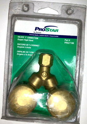 PROSTAR VALVED ''Y'' CONNECTION PRS27100 BRASS 200 PSI MAX 9/16''-18 THREADED PORT